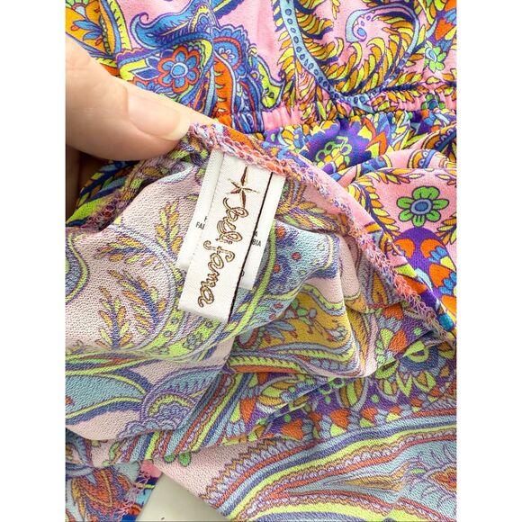 Luli Fama Womens Multicolor Pinkin About You Playera Cover-Up Dress Size Medium - Picture 5 of 6